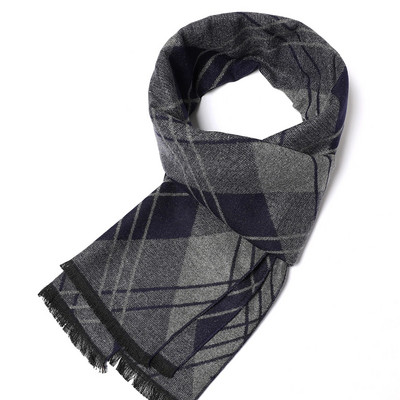 2023. Klasični karirani muški šalovi Jesenska moda Kašmirski dugi šal Zimski pašmina Debeli topli šal Muški poslovni omoti Šalovi