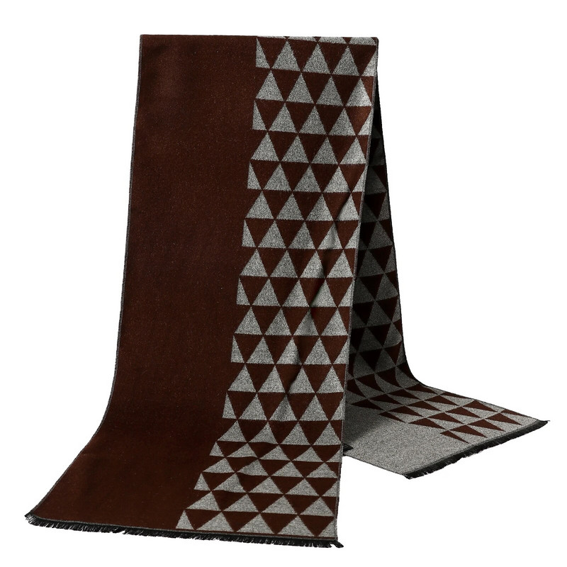 2023. Klasični karirani muški šalovi Jesenska moda Kašmirski dugi šal Zimski pašmina Debeli topli šal Muški poslovni omoti Šalovi