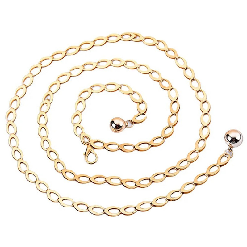 Női divatos övek Luxus tervezői öv Retro ezüst faragott üreges láncöv nőknek Elegáns kerek fém női öv