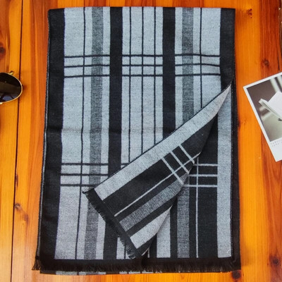 180*35cm kvalitatīvs zīds Populārs rudens ziema vīrietis Biznesa lietas Tīras krāsas Šalle Augstas kvalitātes kašmirs Saglabā siltumu Apkakles trokšņa slāpētājs