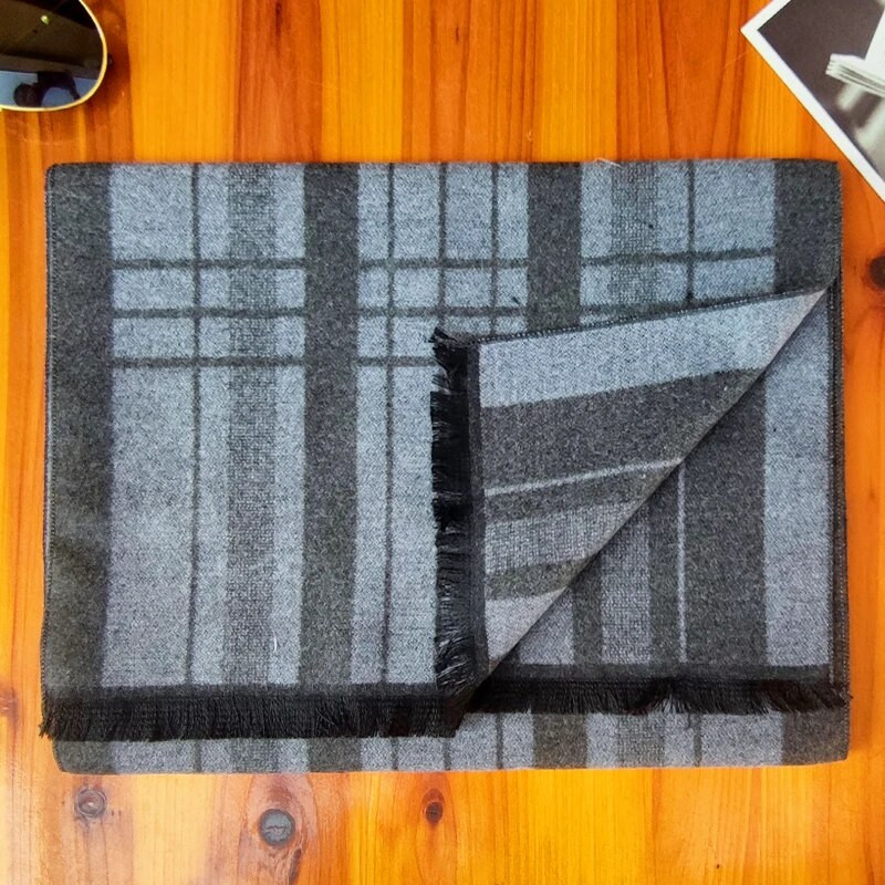 180*35cm kvalitatīvs zīds Populārs rudens ziema vīrietis Biznesa lietas Tīras krāsas Šalle Augstas kvalitātes kašmirs Saglabā siltumu Apkakles trokšņa slāpētājs