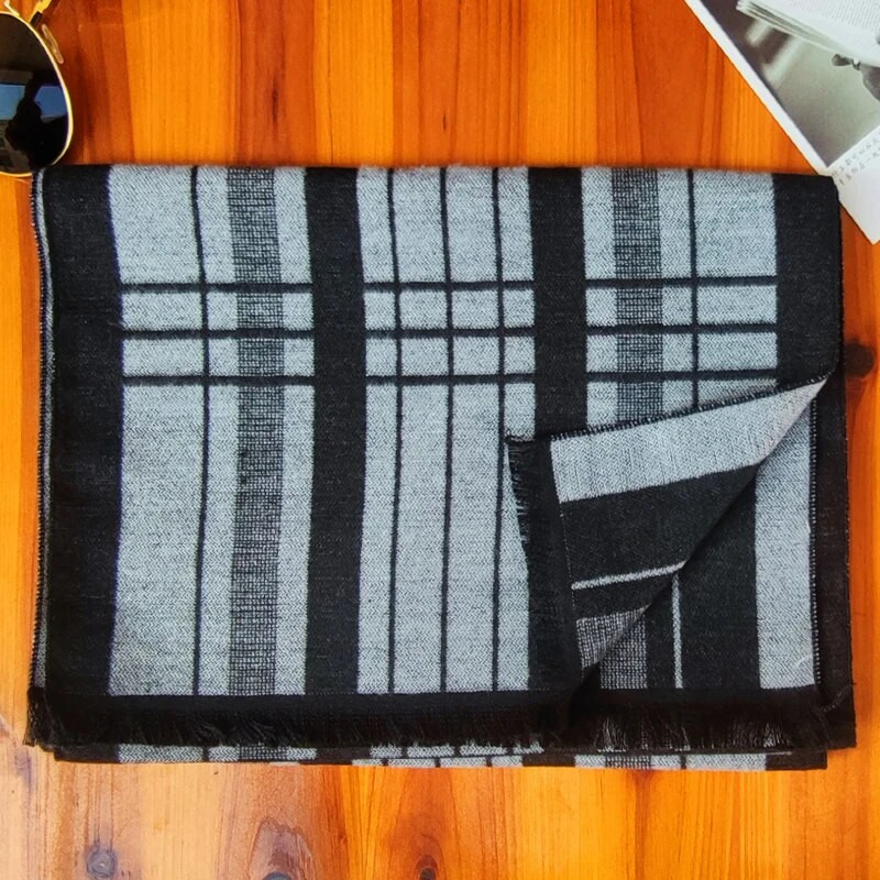 180*35cm kvalitatīvs zīds Populārs rudens ziema vīrietis Biznesa lietas Tīras krāsas Šalle Augstas kvalitātes kašmirs Saglabā siltumu Apkakles trokšņa slāpētājs