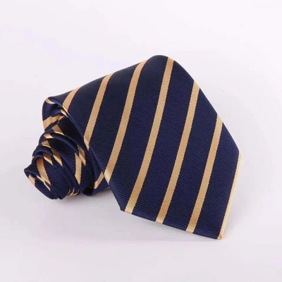 Üzleti nyakkendő Work Professzionális esküvői vőlegény diák nyakkendő fekete 8 cm csíkos férfi nyakkendő