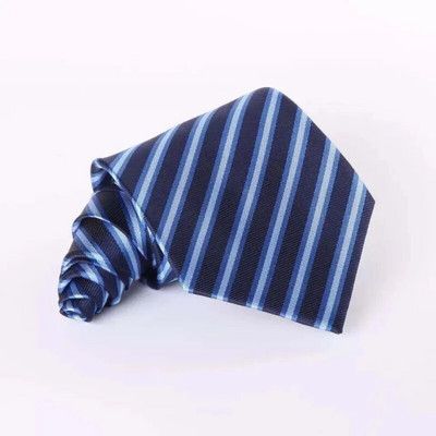 Üzleti nyakkendő Work Professzionális esküvői vőlegény diák nyakkendő fekete 8 cm csíkos férfi nyakkendő