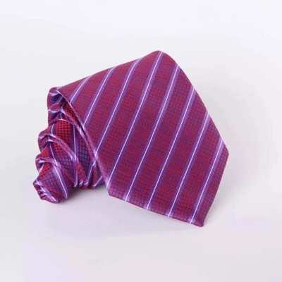 Üzleti nyakkendő Work Professzionális esküvői vőlegény diák nyakkendő fekete 8 cm csíkos férfi nyakkendő