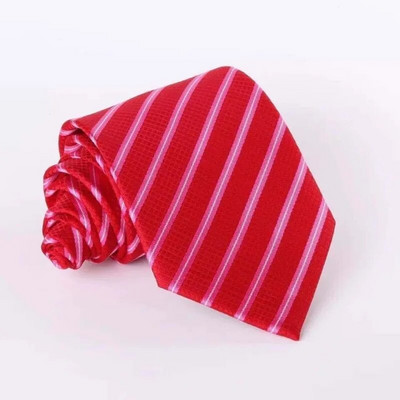 Üzleti nyakkendő Work Professzionális esküvői vőlegény diák nyakkendő fekete 8 cm csíkos férfi nyakkendő