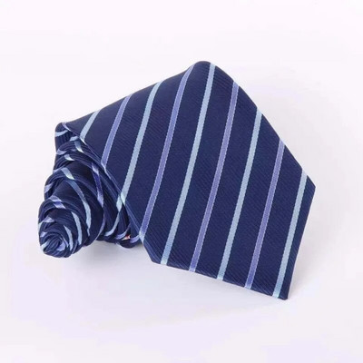 Üzleti nyakkendő Work Professzionális esküvői vőlegény diák nyakkendő fekete 8 cm csíkos férfi nyakkendő