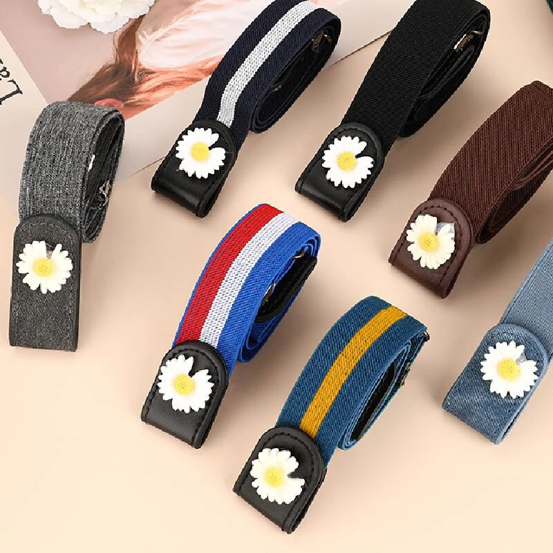 Sieviešu jostas bez sprādzes jostasvietas Džinsi Bikses bez sprādzes, elastīga jostasvieta Sieviešu josta Neredzama josta DropShipping