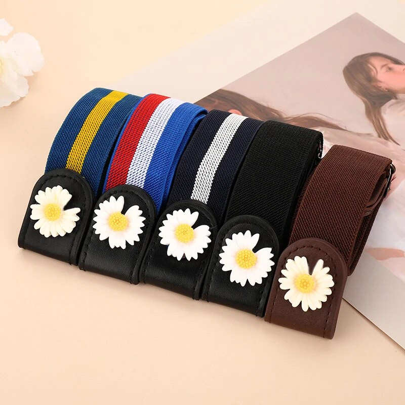 Sieviešu jostas bez sprādzes jostasvietas Džinsi Bikses bez sprādzes, elastīga jostasvieta Sieviešu josta Neredzama josta DropShipping