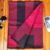 Luksuzni brend Zimski muški šal od kašmira s uzorkom Šalovi s uzorkom od pašmine Šal Ležerna deka S kićankama Muški poslovni pulover