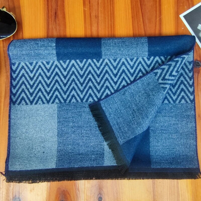 Luksuzni brend Zimski muški šal od kašmira s uzorkom Šalovi s uzorkom od pašmine Šal Ležerna deka S kićankama Muški poslovni pulover