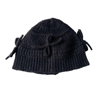 Μαλακό καπέλο κουβά για γυναίκες κορίτσια για δραστηριότητες σε εξωτερικούς χώρους Ζεστό καπέλο ποδηλασίας με παπιγιόν αδιάβροχο καπέλο κρανίου γενικής χρήσης