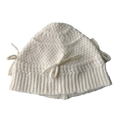 Μαλακό καπέλο κουβά για γυναίκες κορίτσια για δραστηριότητες σε εξωτερικούς χώρους Ζεστό καπέλο ποδηλασίας με παπιγιόν αδιάβροχο καπέλο κρανίου γενικής χρήσης