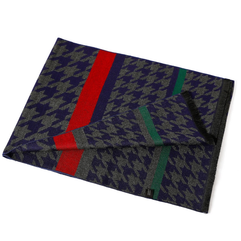 Muški poslovni omoti Šalovi Jesenska moda Dugi šal od kašmira 2023 Klasični karirani muški šalovi Zimski pašmina Debeli topli šal