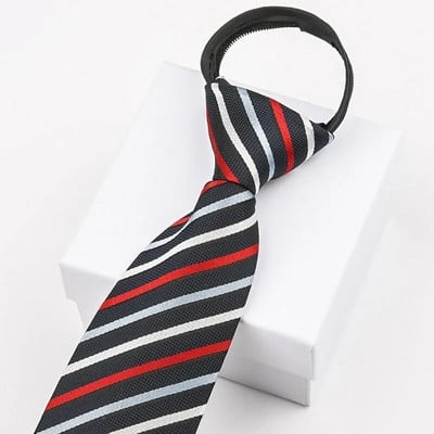Kravata s patentnim zatvaračem 8 cm Muška formalna poslovna kravata Crvena crna studentska profesionalna kravata za vjenčanje mladoženje