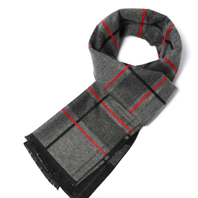 Muški poslovni omoti šalovi jesenska moda dugi šal od kašmira zima pašmina debeli topli šal 2023 klasični karirani muški šalovi