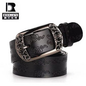 ζώνες για γυναίκες δεύτερης στρώσης Cowskin γυναικεία ζώνη Vintage pin πόρπη με λουράκι τζιν