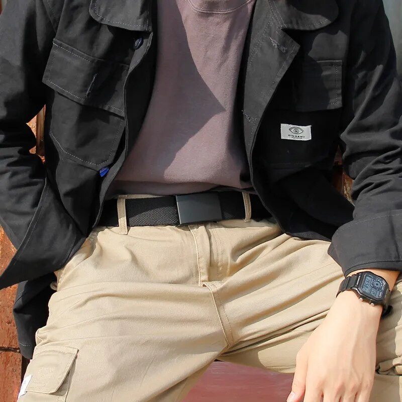 Plus LONG Veličina 160 150 140 130 120 110 cm platneni pojasevi muškarci crni s automatskom kopčom uniseks žene velike traperice velike veličine 2023