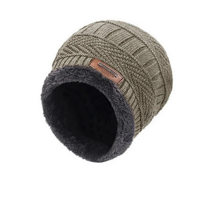 Ziemas šalle Beanie cepure vīriešiem sievietēm ziemas šalle cepure Trikotāžas cepure Bieza vilna kakla Foulard vāciņš Maska pārsegu cepures шапка шарф šalle