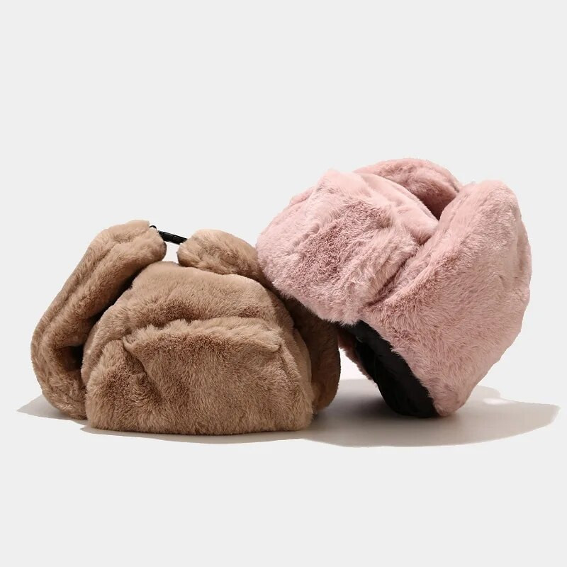 Zimski rat Bomber Kape Kape Muškarci Žene Ruski traper Termo šešir Naušnica Snježna skijaška kapa Kapa Zimska topla naušna kapa Protiv hladnoće