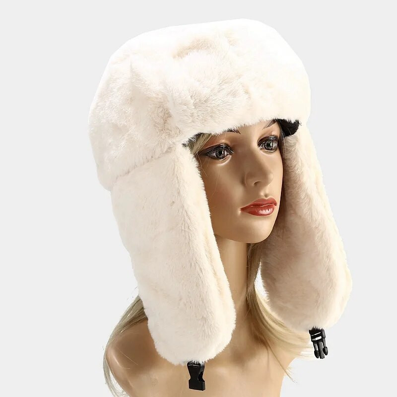 Zimski rat Bomber Kape Kape Muškarci Žene Ruski traper Termo šešir Naušnica Snježna skijaška kapa Kapa Zimska topla naušna kapa Protiv hladnoće