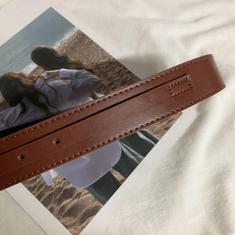 Ženski remen PU kožni korzet pojasevi za žene Metalna kopča remen oko struka Kaput za slobodno vrijeme Široki pojas