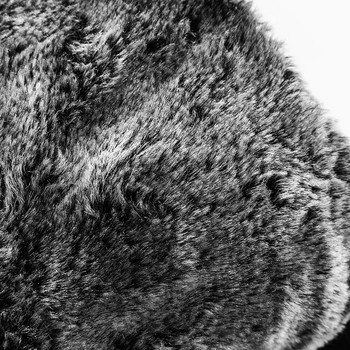 Екстремно студени термични бонета Шапки Зимни топли уплътнени изкуствена кожа бомбардировач шапка Мъжка маска за ушанка на татко Ски мека плюшена шапка Gorro