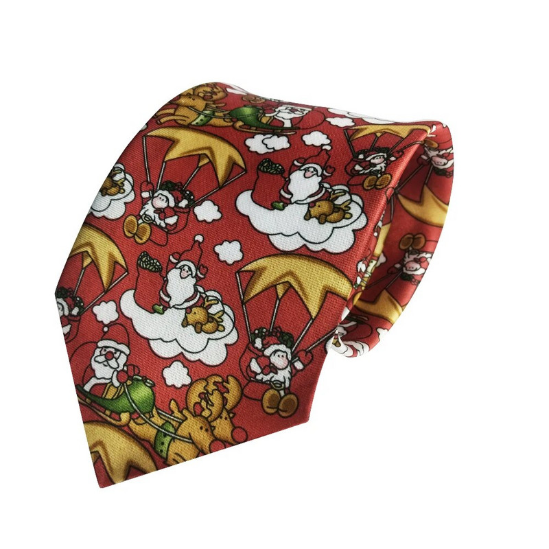 EASTEPIC Muške kravate Lagane tanke božićne kravate za muškarce Dječje igračke Blagdanska zabava Djed Božićnjak Božićno drvce Pahuljica Snjegović