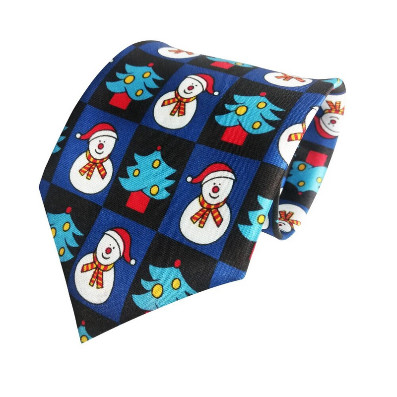 EASTEPIC Muške kravate Lagane tanke božićne kravate za muškarce Dječje igračke Blagdanska zabava Djed Božićnjak Božićno drvce Pahuljica Snjegović