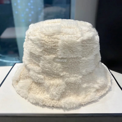 Šešir od janjećeg umjetnog krzna Zimski topli baršunasti šeširi za žene Lady Thicken Bob Panama Outdoor Fisherman Sun Protect Šeširi Kape za djevojke