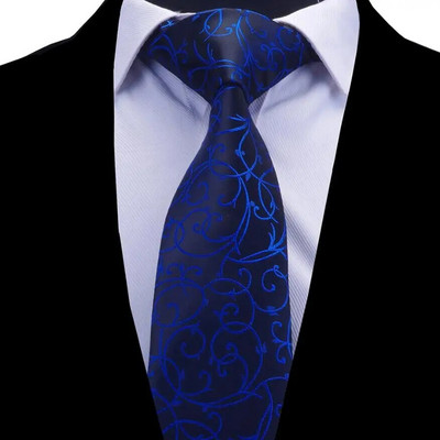 Ricnais cvjetni set kravata za muškarce Plava srebrna kravata i rupčić Vino crvena kravata Muška Corbatas Hombre vjenčana kravata s džepnim kvadratom