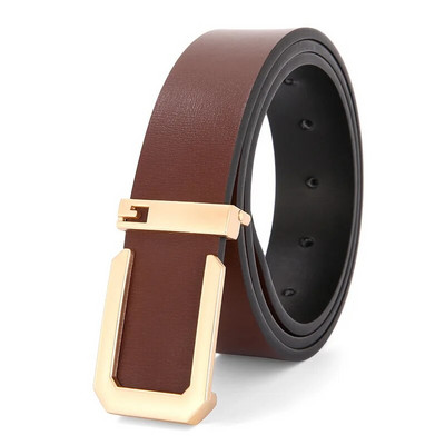 Pánske opasky z pravej kože, módny dizajnérsky opasok, luxusný ležérny značkový opasok s vysokým pásom, vysoko kvalitný opasok pre mužov, popruh HQ239