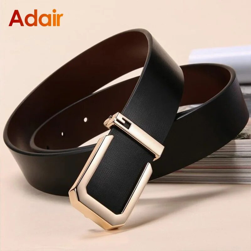 Pánske opasky z pravej kože, módny dizajnérsky opasok, luxusný ležérny značkový opasok s vysokým pásom, vysoko kvalitný opasok pre mužov, popruh HQ239