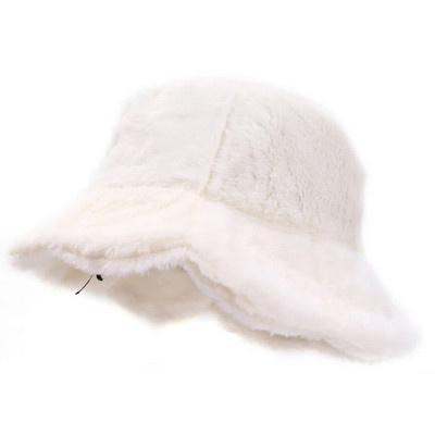 Жени, момичета, шапка с кофа от изкуствена кожа, плюшена топла рибарска шапка, външна ветроустойчива панамска шапка, есенна улица, студоустойчива шапка с шапка