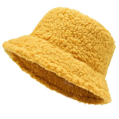 Жени, момичета, шапка с кофа от изкуствена кожа, плюшена топла рибарска шапка, външна ветроустойчива панамска шапка, есенна улица, студоустойчива шапка с шапка