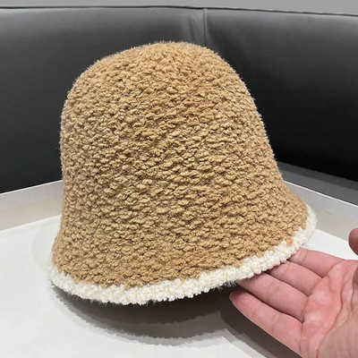 Jauns ziemas plīša biezs, silts kausa vāciņš sievietēm, āra vēja necaurlaidīgs, fordējams pūkains zvejnieka cepure vienkrāsains ceļojumu vāciņš