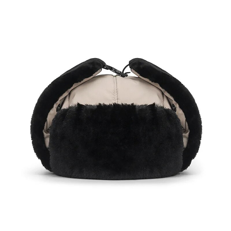 Zima, topla, hladna, zadebljana baršunasta traper kapa, muškarci, žene, vanjska zaštita za nos i uši, pamučna bombaška kapa, plišana maska otporna na vjetar