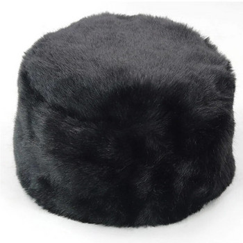 Winter Thicken Warm Faux Rabbit Fur Hat Russian Outdoor Ski Cap Fashion Απαλό Άνετο Γυναικείο Δώρο Casual Pure Color Beanies