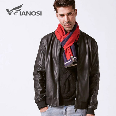 VIANOSI Zīmols Šalle Modes Dizains Ikdienas Šalles Ziemas Vīriešu Vilnas Šalle Luksusa Zīmols Augstas kvalitātes silti Šalles Vīriešu VA245