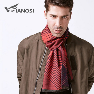 VIANOSI Zīmols Šalle Modes Dizains Ikdienas Šalles Ziemas Vīriešu Vilnas Šalle Luksusa Zīmols Augstas kvalitātes silti Šalles Vīriešu VA245