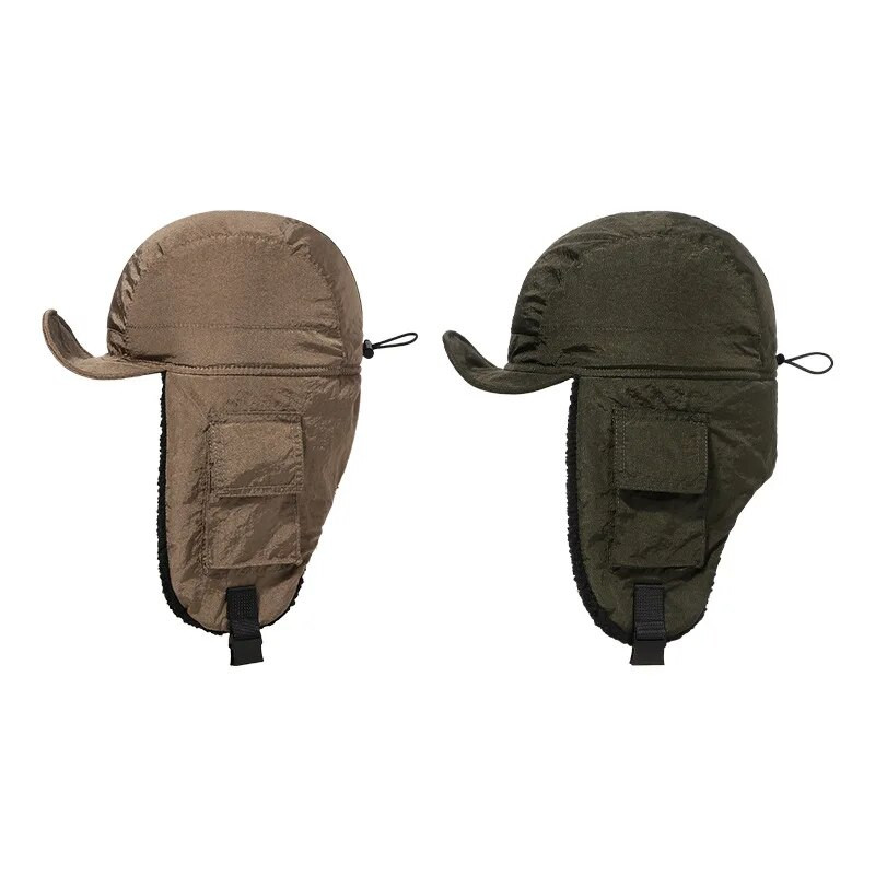 2023. gada ātri žūstoša kokvilnas ziemas Ushanka biezināta ziemeļaustrumu vēja necaurlaidīga ar ausu aizsardzību Gorro Ruso jāšanas bumbvedēja cepures