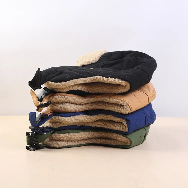 Meleg bombázósapkák fülvédős orosz sapka férfi női fülvédő téli sapka szélálló kerékpározás síelés téli hókalap