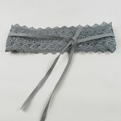 Új női masnis csipke öv fűző széles női övek fekete fehér női önkötő Obi cinch derékpánt esküvői ruha derékpánt