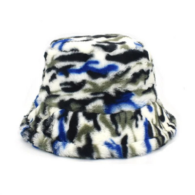 Kamuflažne tople kape Vunena zimska kapa od umjetnog krzna za žene Kamuflažne ribarske kape Kapa Panama Lady Nova moda