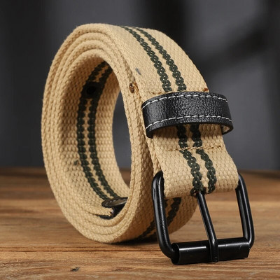 Produženi platneni remen za mušku i žensku casual radnu odjeću, retro remen, remen za traperice za vojnu obuku