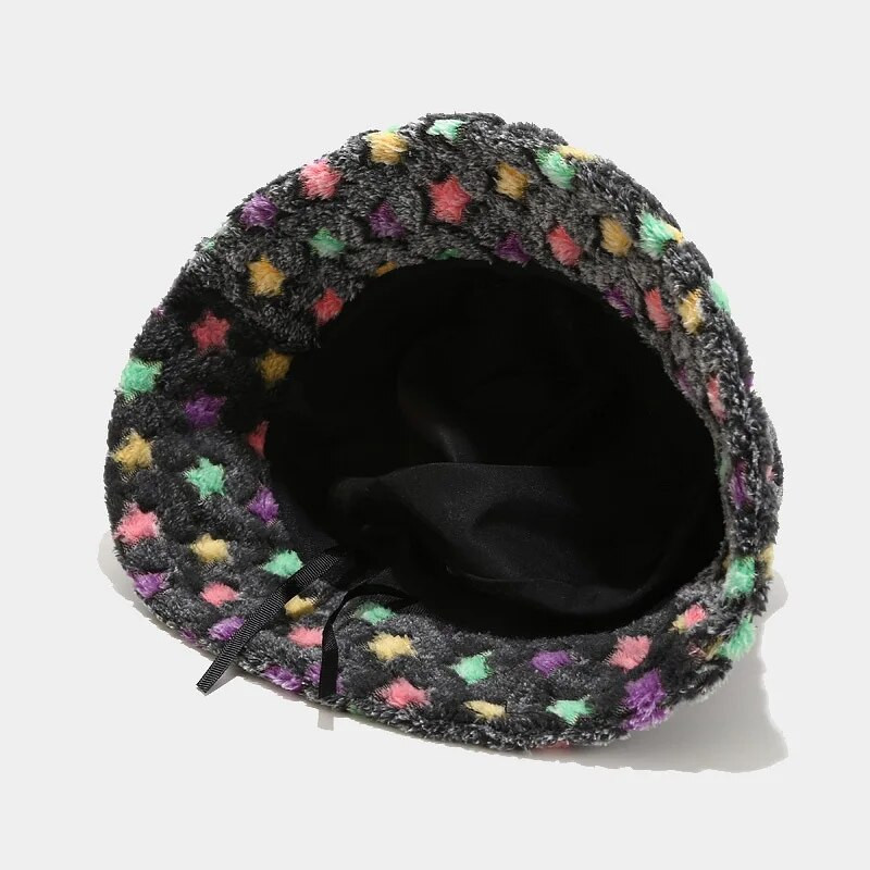 2022-es téli kalapok női világító műszőrme bolyhos kültéri meleg napsapka puha szőrös halászsapka lány divat panama