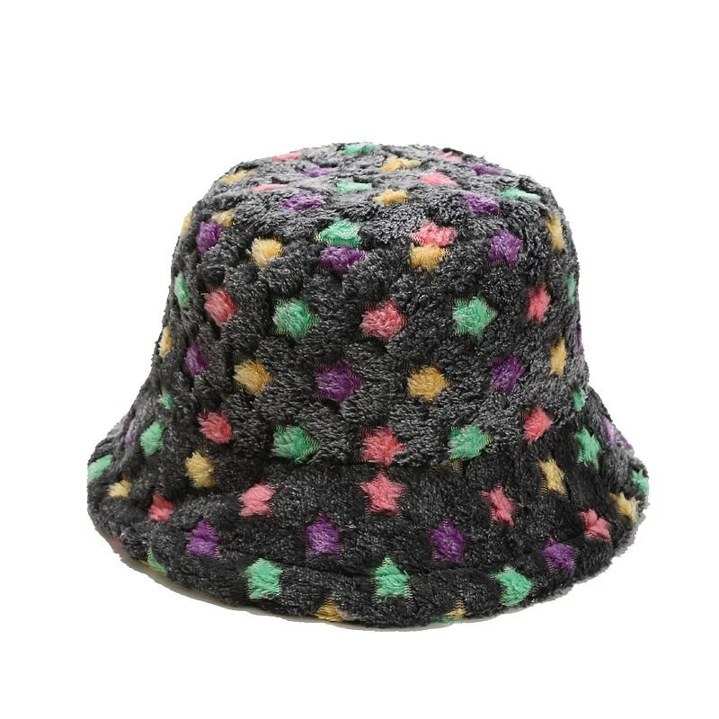 2022-es téli kalapok női világító műszőrme bolyhos kültéri meleg napsapka puha szőrös halászsapka lány divat panama