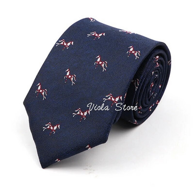 Lav, konj, koala, pas, vilin konjic, slatka životinja, crtani film, 8 cm poliesterska kravata, crveno tamnoplavo odijelo, kravata, smoking, kravata, poklon, muški dodatak, gornji dio