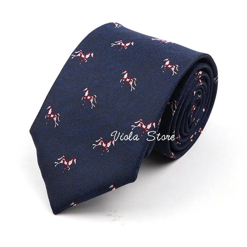 Lav, konj, koala, pas, vilin konjic, slatka životinja, crtani film, 8 cm poliesterska kravata, crveno tamnoplavo odijelo, kravata, smoking, kravata, poklon, muški dodatak, gornji dio