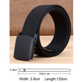 Military Men Belt 2018 Army Belts Adjustable Belt Men Outdoor Travel Tactical Waist Ζώνη με Πλαστική Πόρπη για Παντελόνι 120cm